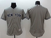 New York Yankees Customized Men's Gray Flexbase Collection Stitched Baseball Jersey,baseball caps,new era cap wholesale,wholesale hats
